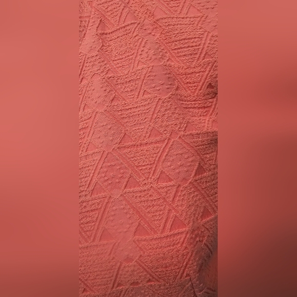 Zara Trafaluc Coral Full Cropped Zip Blazer Jacket Cotton Textured Size Medium - Picture 7 of 16